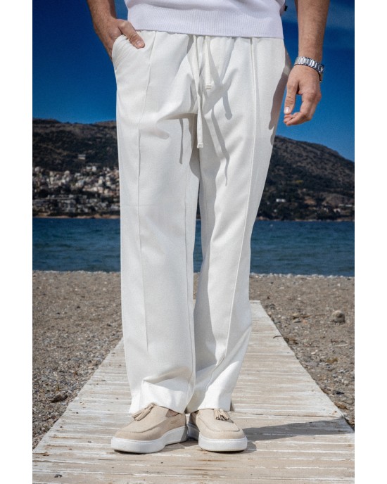 Παντελόνι Vittorio Severo άσπρο CASUAL