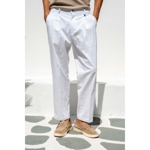Παντελόνι Vittorio Bianco άσπρο