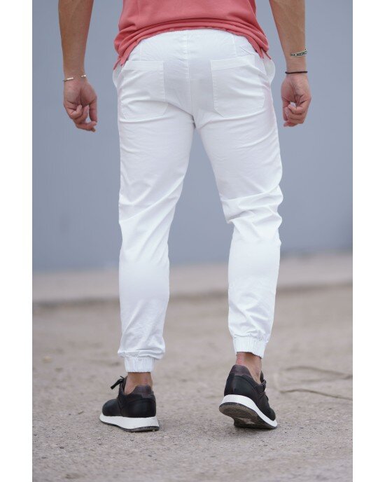 Παντελόνι Vittorio Vieri ασπρο