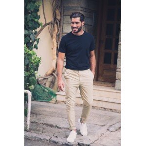 Παντελόνι Vittorio Soul Μπεζ Παντελόνι Vittorio Soul Μπεζ