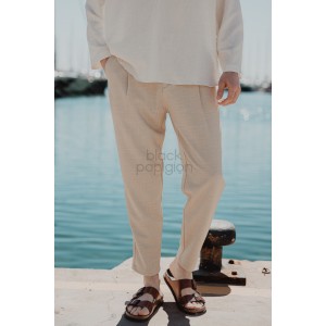 Παντελόνι Vittorio Monteri μπεζ Παντελόνι Vittorio Monteri μπεζ