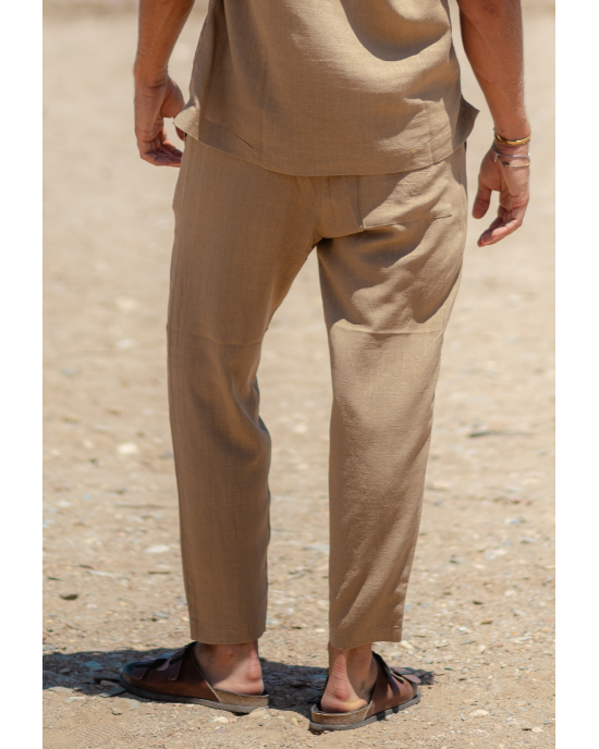 Παντελόνι Vittorio Spiaggia μπεζ CASUAL