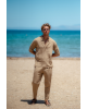 Παντελόνι Vittorio Spiaggia μπεζ CASUAL
