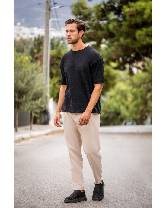 Παντελόνι Vittorio Arezzio μπεζ CASUAL