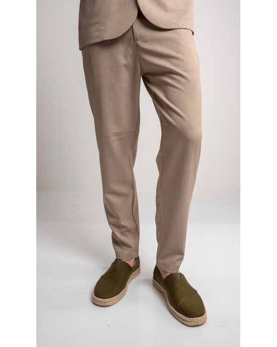 Παντελόνι Vittorio Angelo μπεζ CASUAL