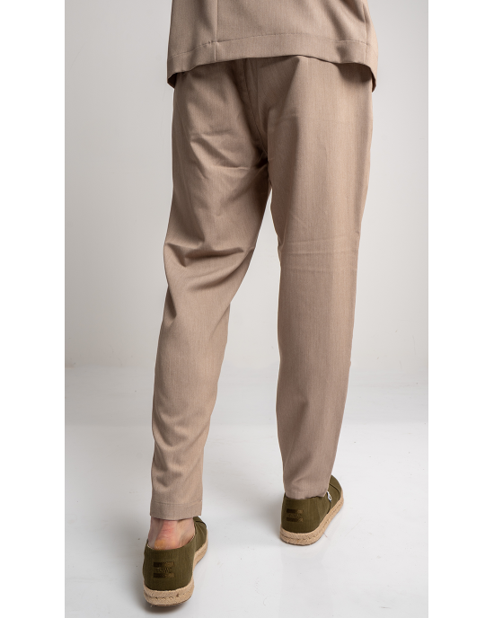 Παντελόνι Vittorio Angelo μπεζ CASUAL