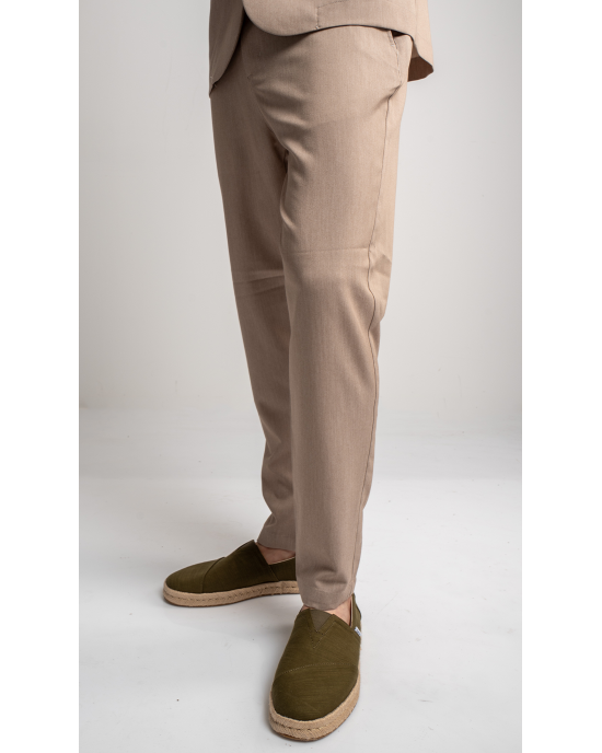 Παντελόνι Vittorio Angelo μπεζ CASUAL