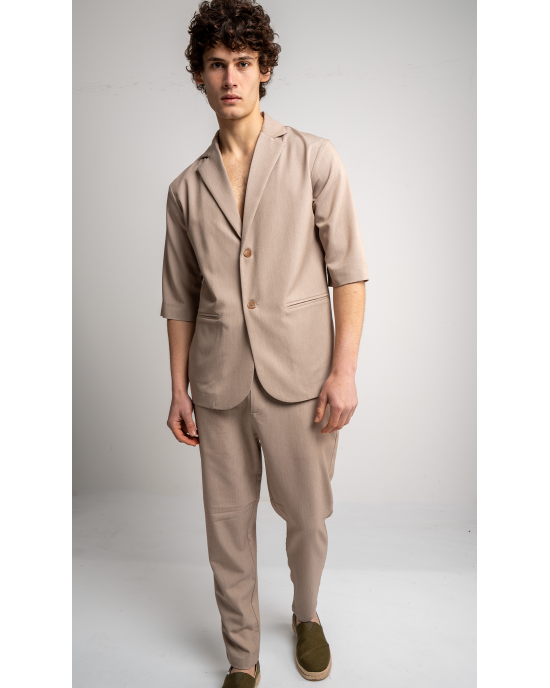 Παντελόνι Vittorio Angelo μπεζ CASUAL