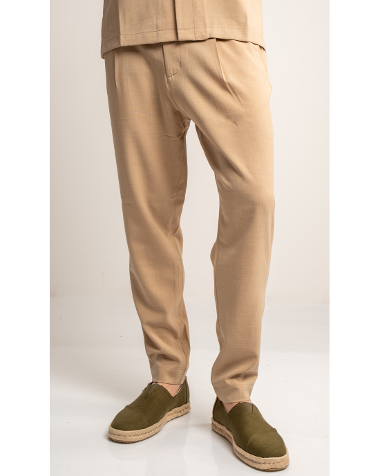 Παντελόνι Vittorio Morrone μπεζ OVERSHIRT