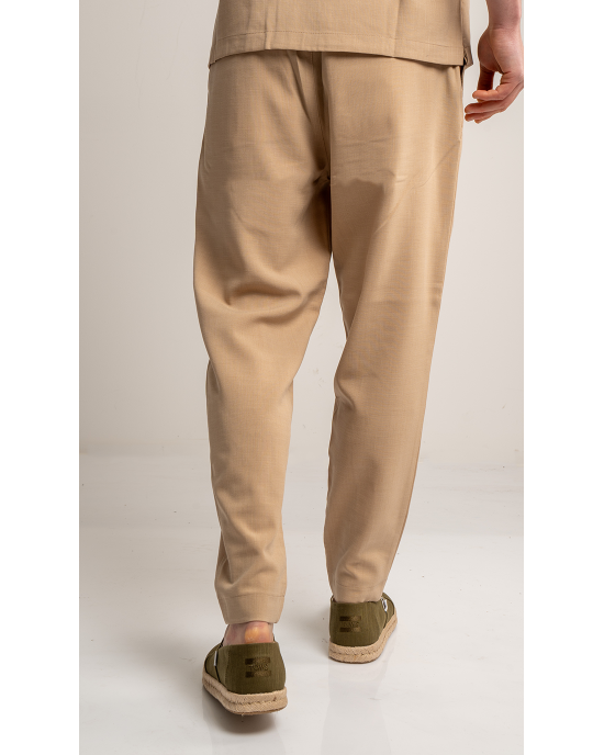 Παντελόνι Vittorio Morrone μπεζ OVERSHIRT