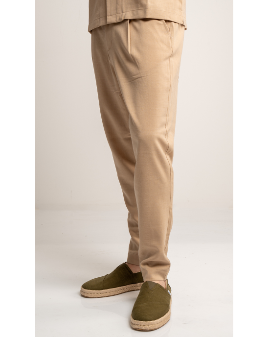 Παντελόνι Vittorio Morrone μπεζ OVERSHIRT