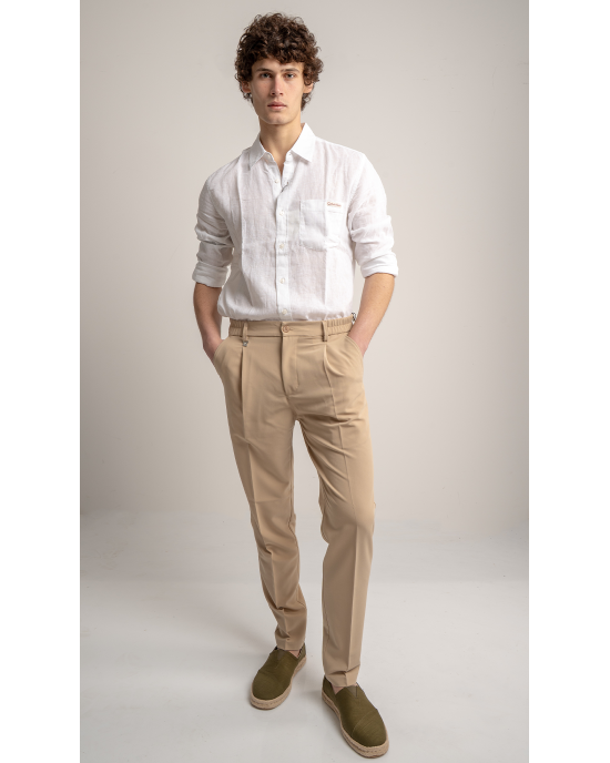 Παντελόνι Vittorio Benito μπεζ CASUAL