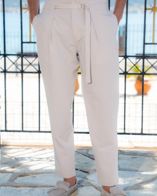 Παντελόνι Vittorio Boretto μπεζ
