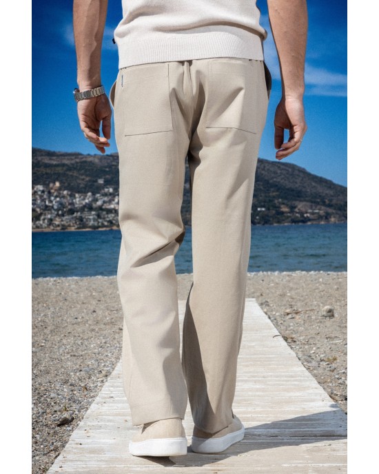 Παντελόνι Vittorio Severo μπεζ CASUAL