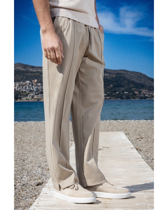Παντελόνι Vittorio Severo μπεζ CASUAL