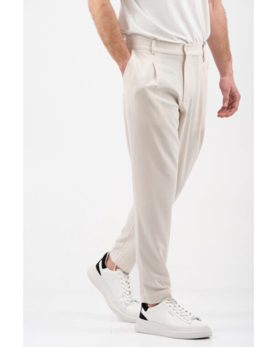 Παντελόνι Vittorio Morrone μπεζ OVERSHIRT