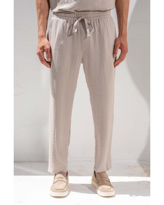 Παντελόνι Vittorio Toscani μπεζ OVERSHIRT