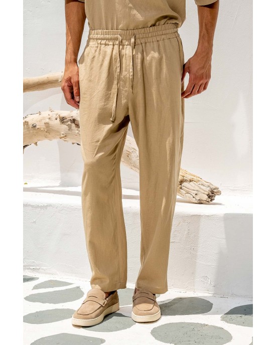 Παντελόνι Vittorio Bali μπεζ CASUAL