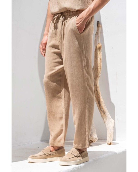 Παντελόνι Vittorio Toscani ταμπά OVERSHIRT