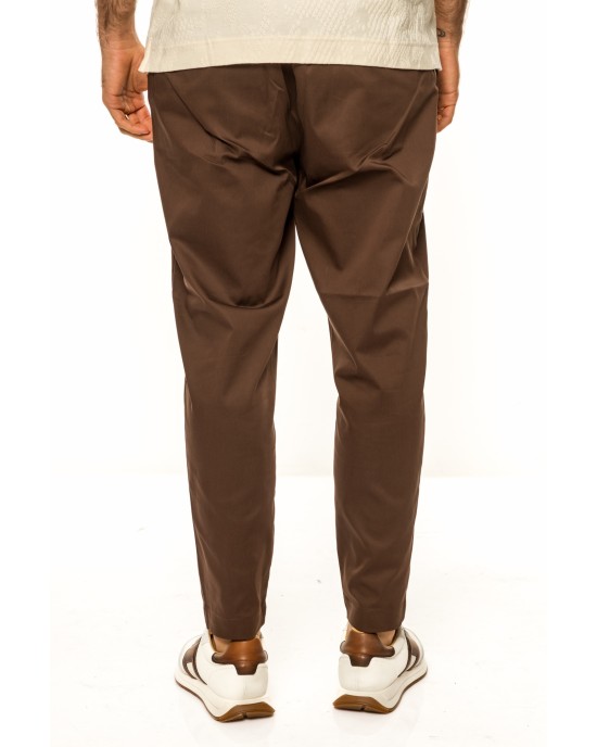 Παντελόνι Vittorio Saletto καφέ OVERSHIRT Παντελόνι Vittorio Saletto καφέ OVERSHIRT