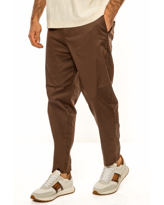 Παντελόνι Vittorio Saletto καφέ OVERSHIRT Παντελόνι Vittorio Saletto καφέ OVERSHIRT