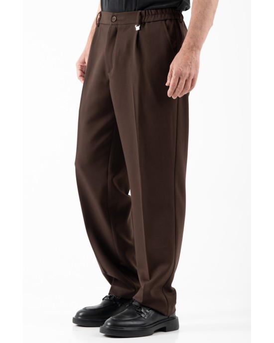 Παντελόνι Vittorio Salvo καφέ CASUAL