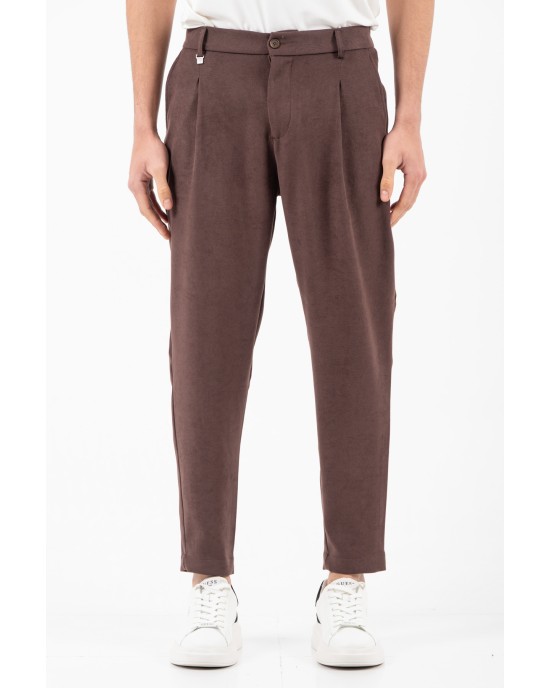 Παντελόνι Vittorio Arezzio καφέ CASUAL
