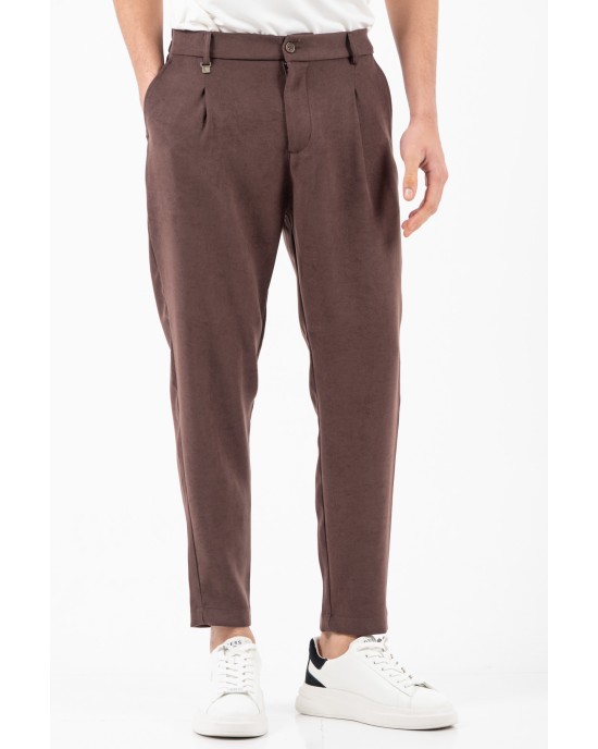 Παντελόνι Vittorio Arezzio καφέ CASUAL