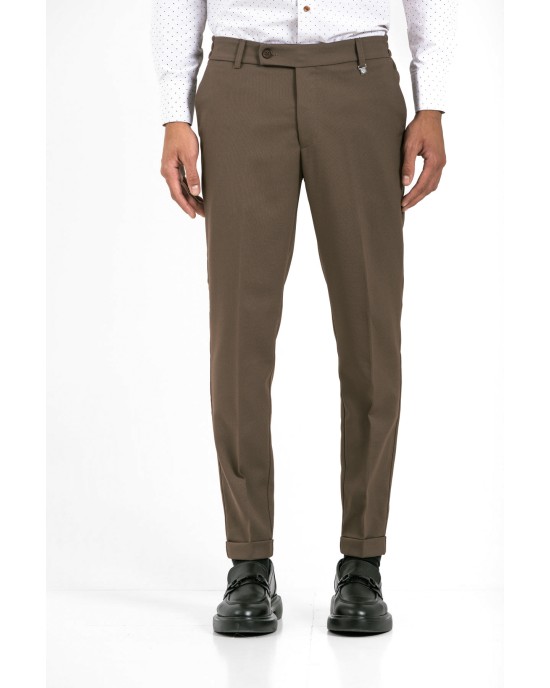 Παντελόνι Vittorio Diverso καφέ ΣΑΚΑΚΙΑ
