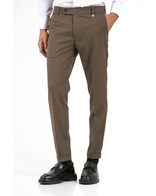 Παντελόνι Vittorio Diverso καφέ ΣΑΚΑΚΙΑ