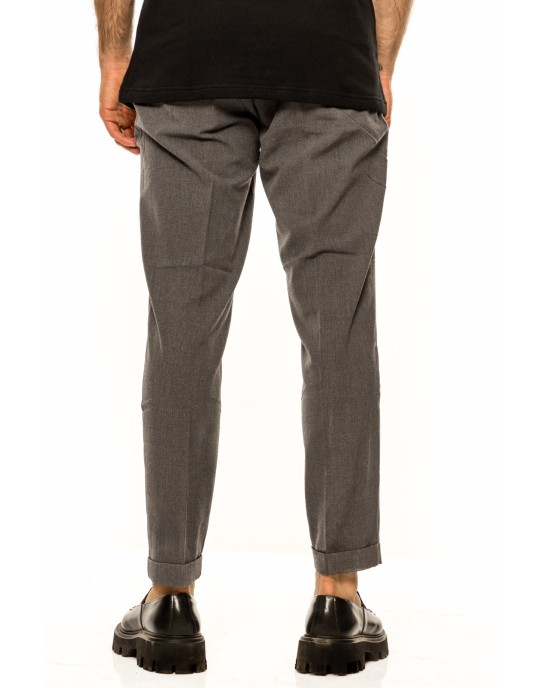 Παντελόνι Vittorio Diverso γκρι ΥΦΑΣΜΑΤΙΝΑ