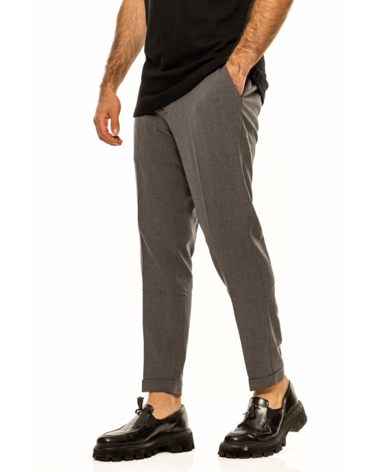 Παντελόνι Vittorio Diverso γκρι ΥΦΑΣΜΑΤΙΝΑ