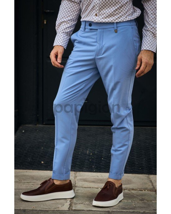 Παντελόνι Vittorio Diverso γαλάζιο