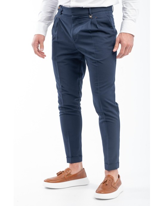Παντελόνι Vittorio Vinto Μπλε ΥΦΑΣΜΑΤΙΝΑ
