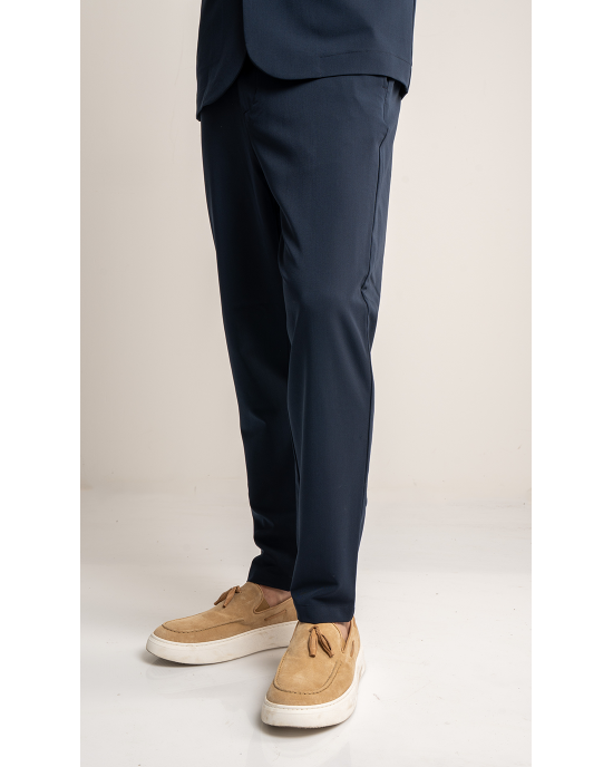 Παντελόνι Vittorio Angelo μπλε CASUAL