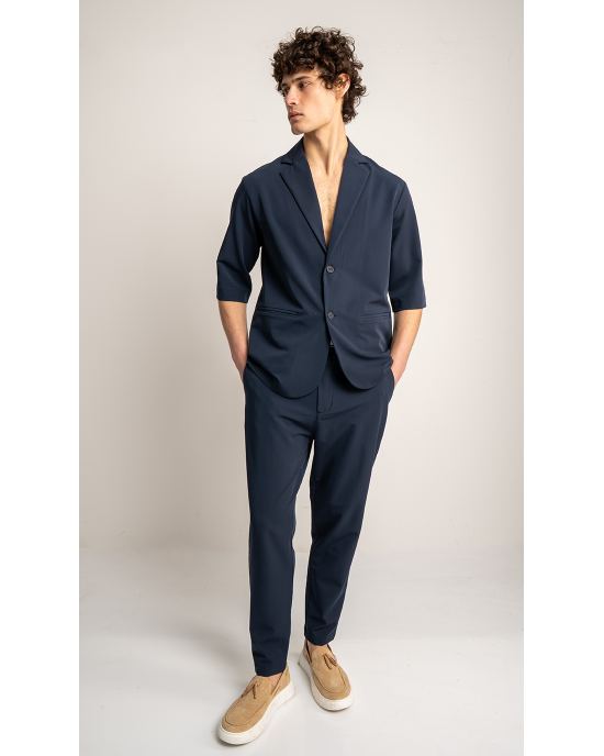 Παντελόνι Vittorio Angelo μπλε CASUAL