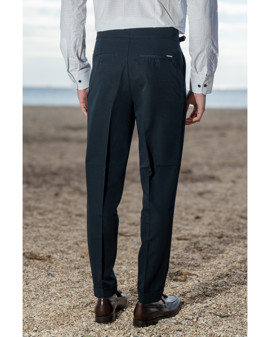 Παντελόνι Vittorio Mezzano μπλε ΥΦΑΣΜΑΤΙΝΑ