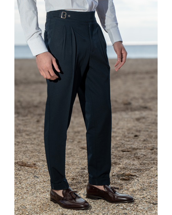 Παντελόνι Vittorio Mezzano μπλε ΥΦΑΣΜΑΤΙΝΑ