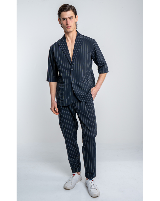 Παντελόνι Vittorio Davide μπλε CASUAL