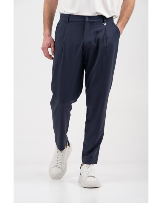 Παντελόνι Vittorio Morrone μπλε CASUAL