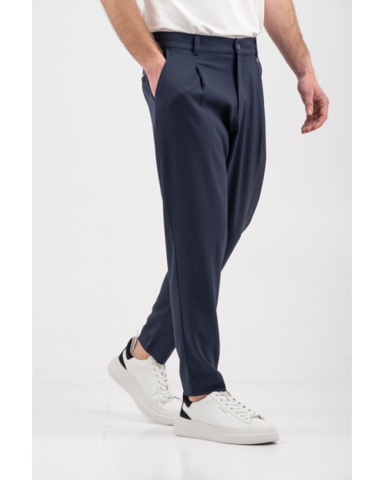 Παντελόνι Vittorio Morrone μπλε CASUAL