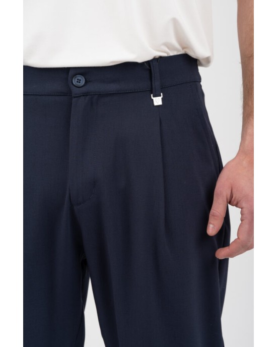 Παντελόνι Vittorio Morrone μπλε CASUAL