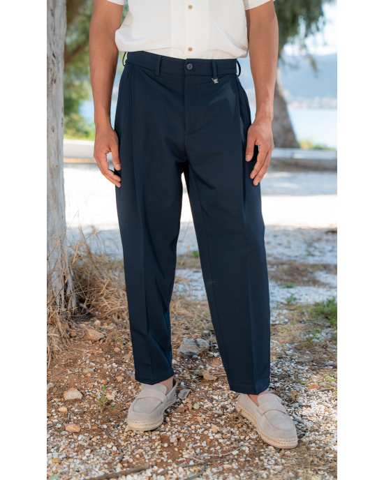 Παντελόνι Vittorio Bomerano μπλε CASUAL