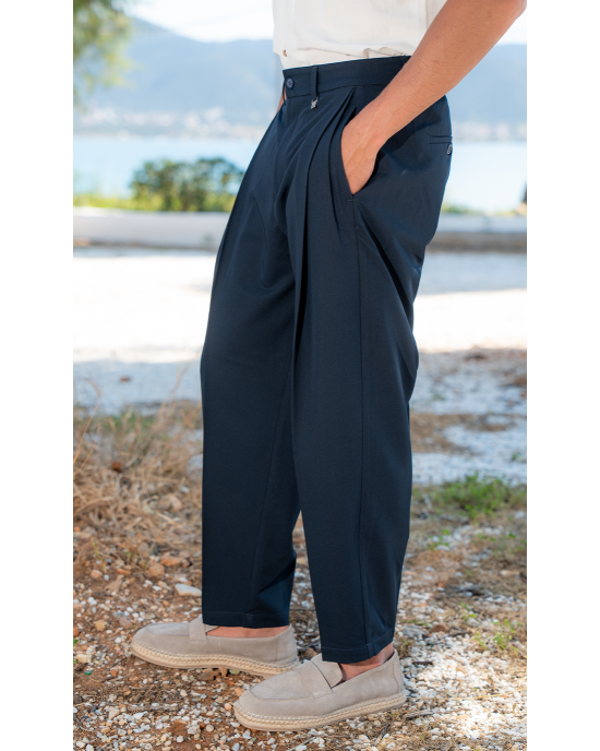 Παντελόνι Vittorio Bomerano μπλε CASUAL