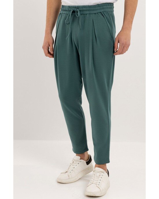 Παντελόνι Vittorio Salerno Πράσινο ΥΦΑΣΜΑΤΙΝΑ