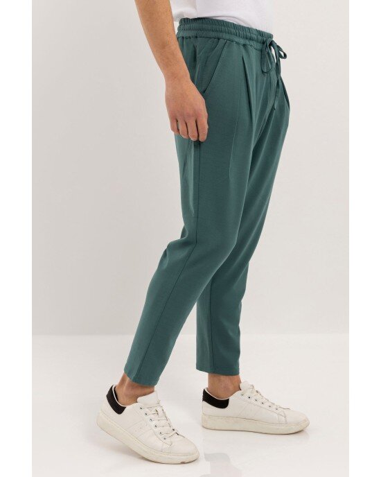 Παντελόνι Vittorio Salerno Πράσινο ΥΦΑΣΜΑΤΙΝΑ