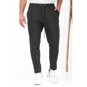 Παντελόνι Vittorio Pressio μαύρο