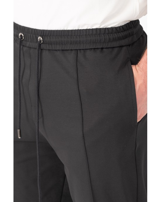 Παντελόνι Vittorio Pressio μαύρο CASUAL