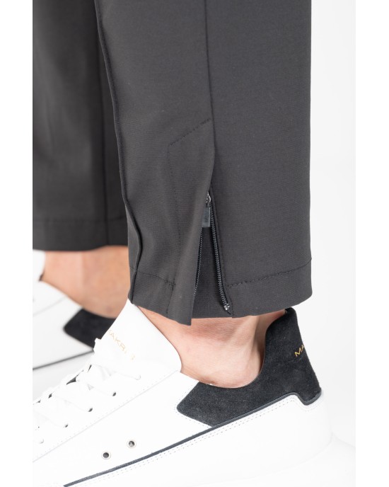 Παντελόνι Vittorio Pressio μαύρο CASUAL