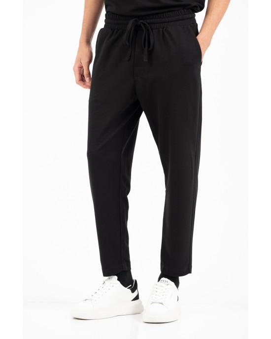 Παντελόνι Vittorio Sento μαύρο CASUAL